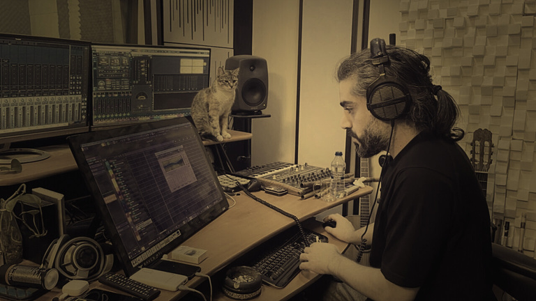 Mixing In My Studio